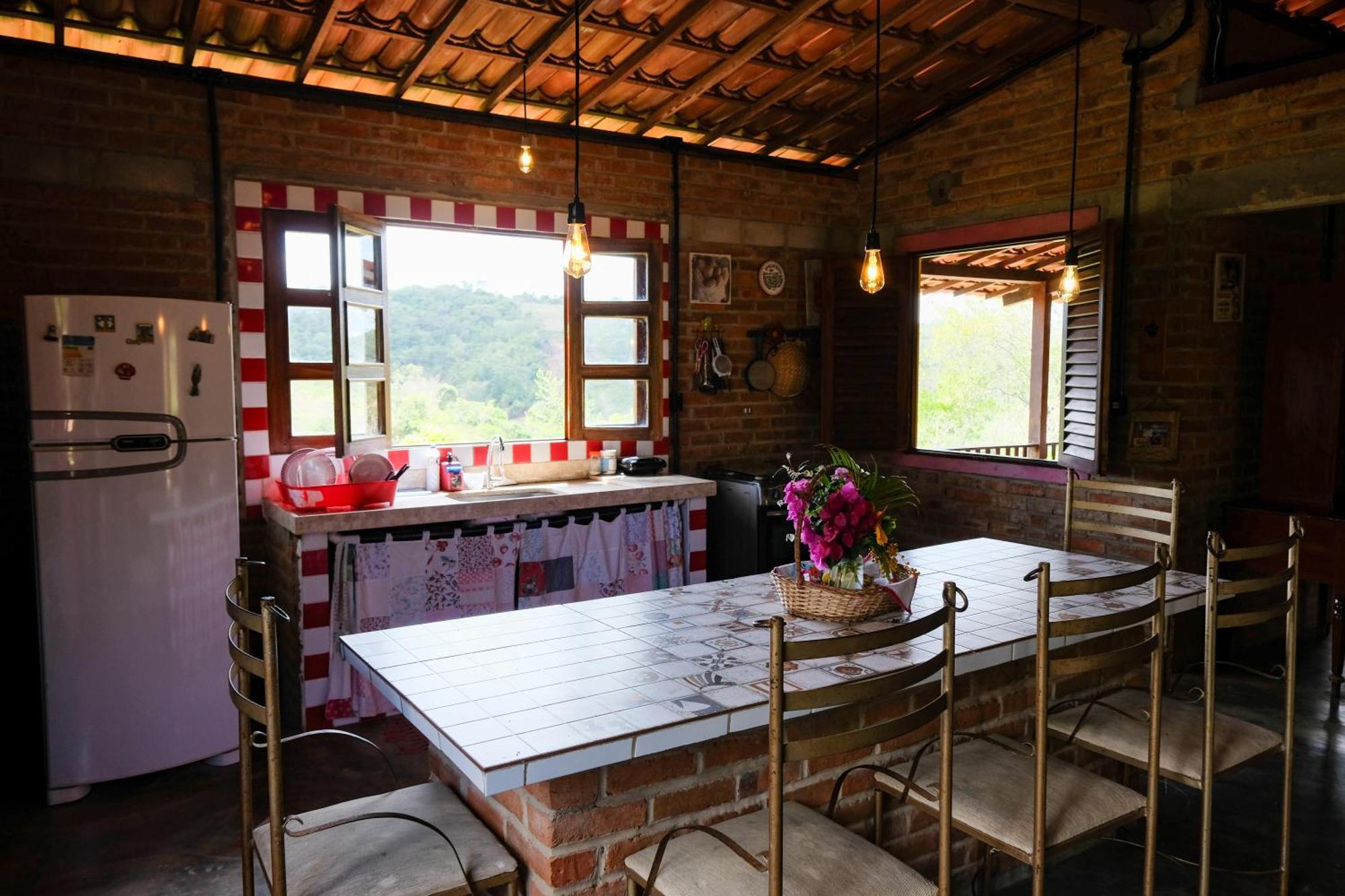 Chalé com Vista Privilegiada Pilões de Dentro Exterior foto